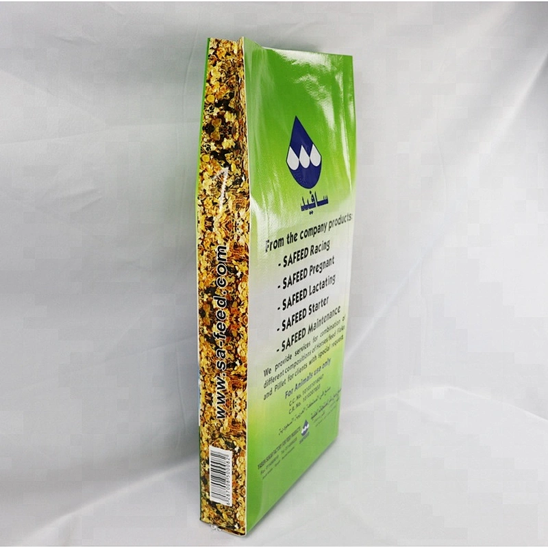 25kg 50kg plastic animal horse feed packaging bag, polypropylene woven agricultural feed bag