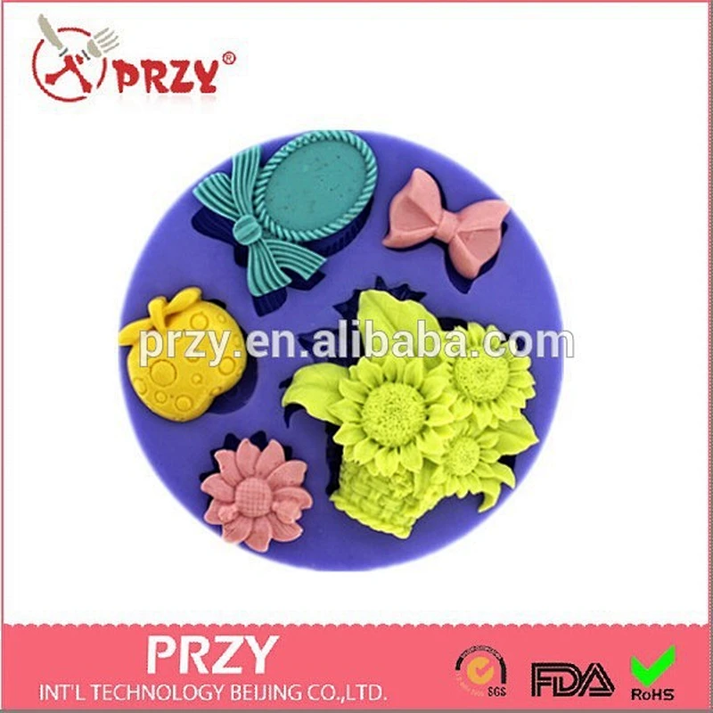 silicone fondant molds handmade cake mold