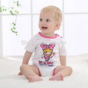 Bodysuit Newborn Baby clothes Summer short sleeves 100% cotton