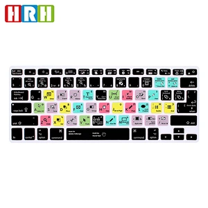 Shortcuts custom InDesign Hotkeys russian keyboard silicone Keyboard Protector For Macbook Air for macbook air 13 skin
