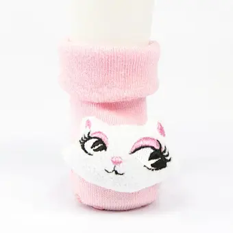 Oem Custom newborn cotton ankle socks non slip infant rubber sole toddler Socks baby cute kids