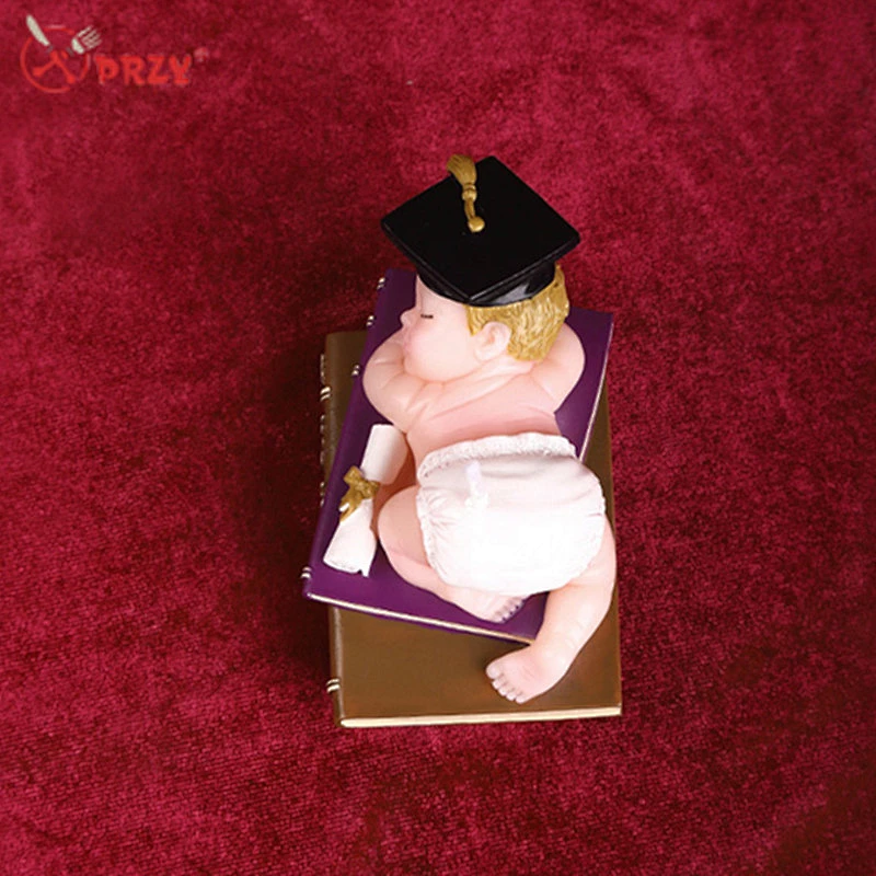 PRZY 3D sleeping baby candle silicone mold DIY doctor Baby rubber soap molds