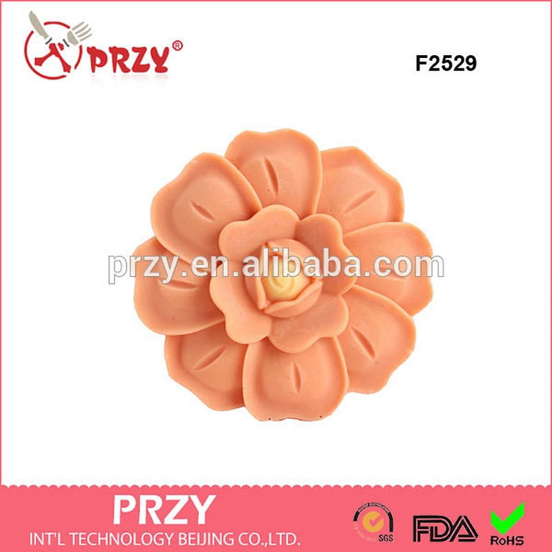 F2529 fondant mold flower shape silicone fondant mold