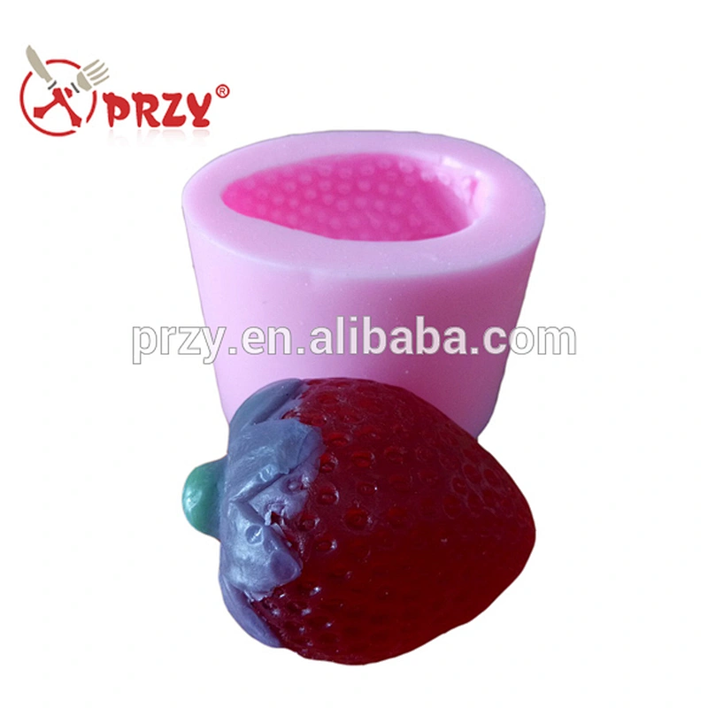 S4836 trawberry shape soap molds chocolate mould fruit silicone molds decorating cake mold