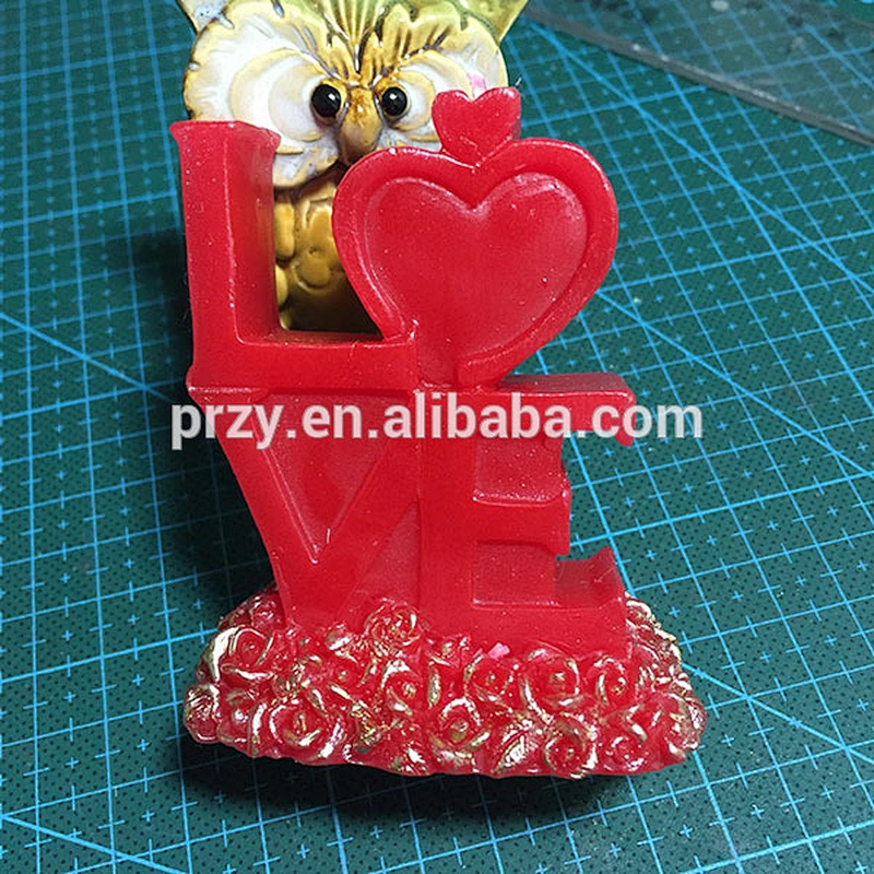S3006 new design tasty top cake silicone mold Love shape cake mold