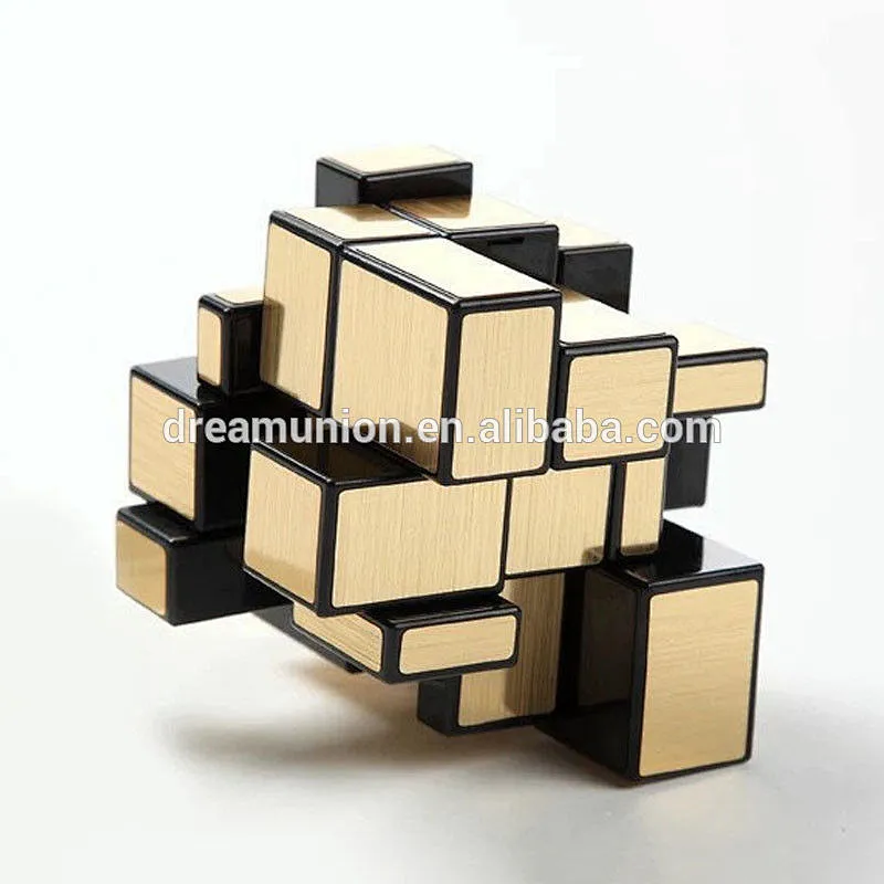 Wire Drawing Style Magnetic Balls Magic Mirror Cube Magic Challenge Puzzle