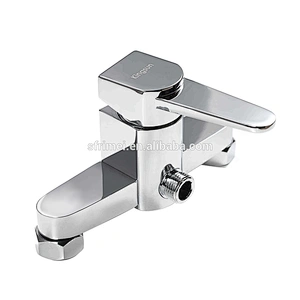 European Cartridge Surface Contemporary Wall Mounted Bath Shower Faucet Mixer
