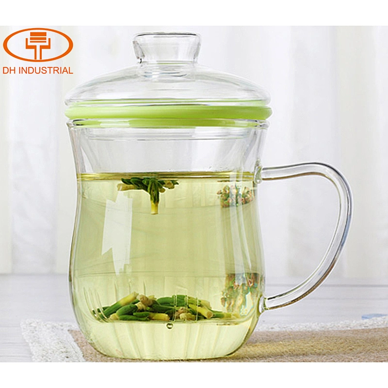 Manufacturer wholesale hand made tea infuser pot ,glass tea pot with stainless steel strainer for home and office