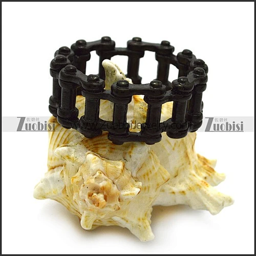 black plating stainless steel bicycle chain ring for riders in style