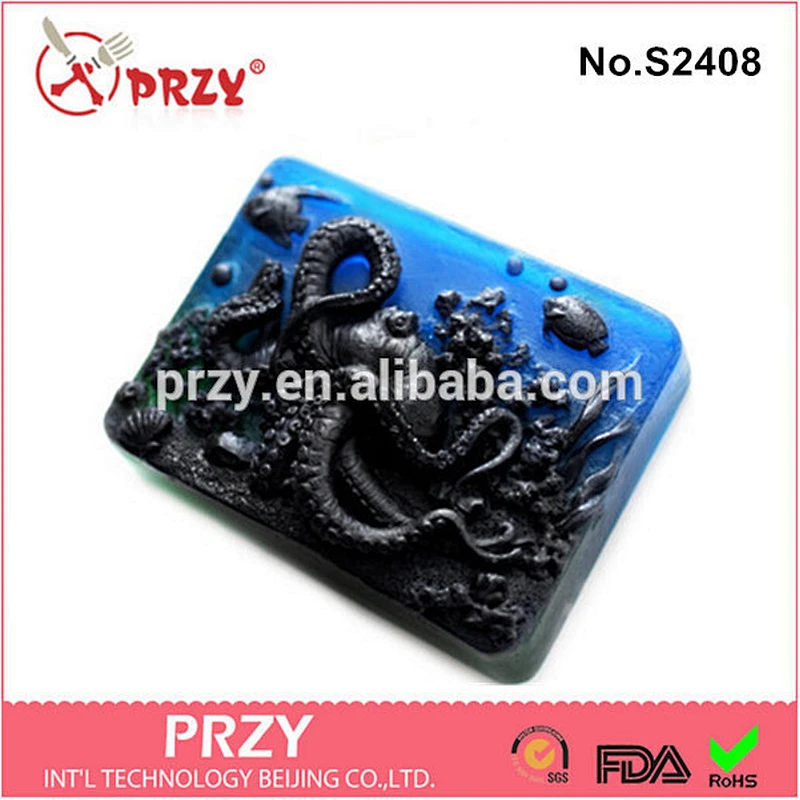 PRZY s2408 DIY Octopus silicone soap mold