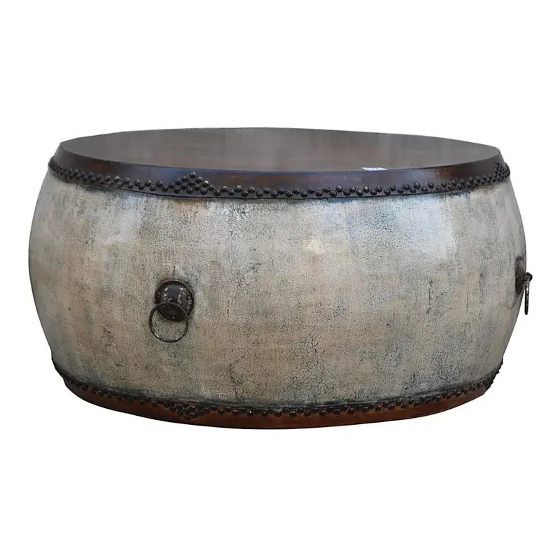 French country style solid recycled wood side table/tea table/coffee table