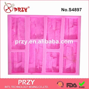 Model S4897 Cultural stone 3d silicone decorative mold for soap