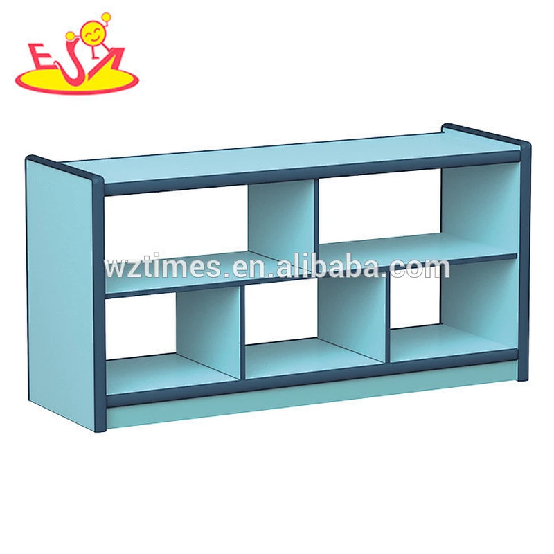 Wholesale nursery school small wooden book cabinet high quality home wooden book cabinet for sale W08C191