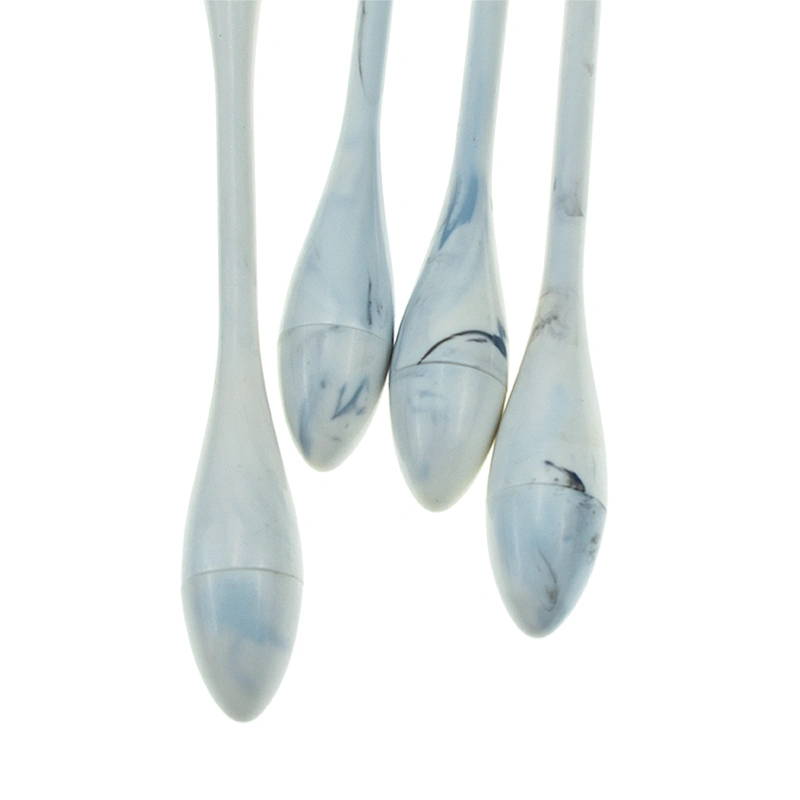 2018 new design cosmetics tools professional marble handle customer 5pcs makeup brush set