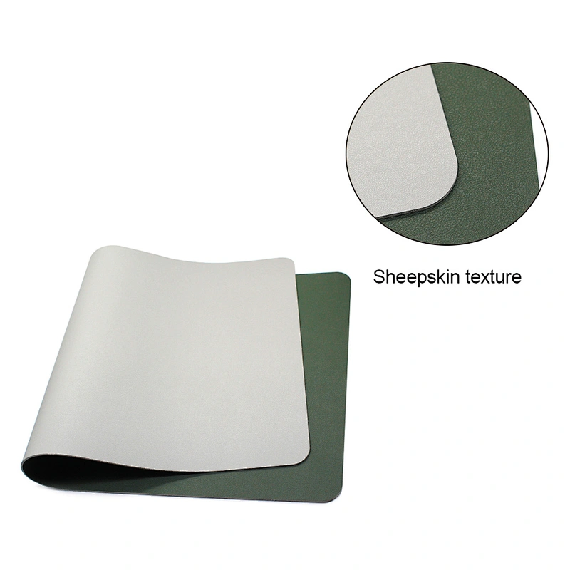 Good Quality Custom Large Double side PU Leather Mouse Pad Desk Writing Mat, Big Mouse Pad