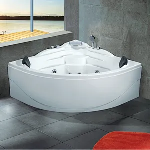 2 Person Bathroom Shower Tub Corner Indoor Portable Whirlpool Bath