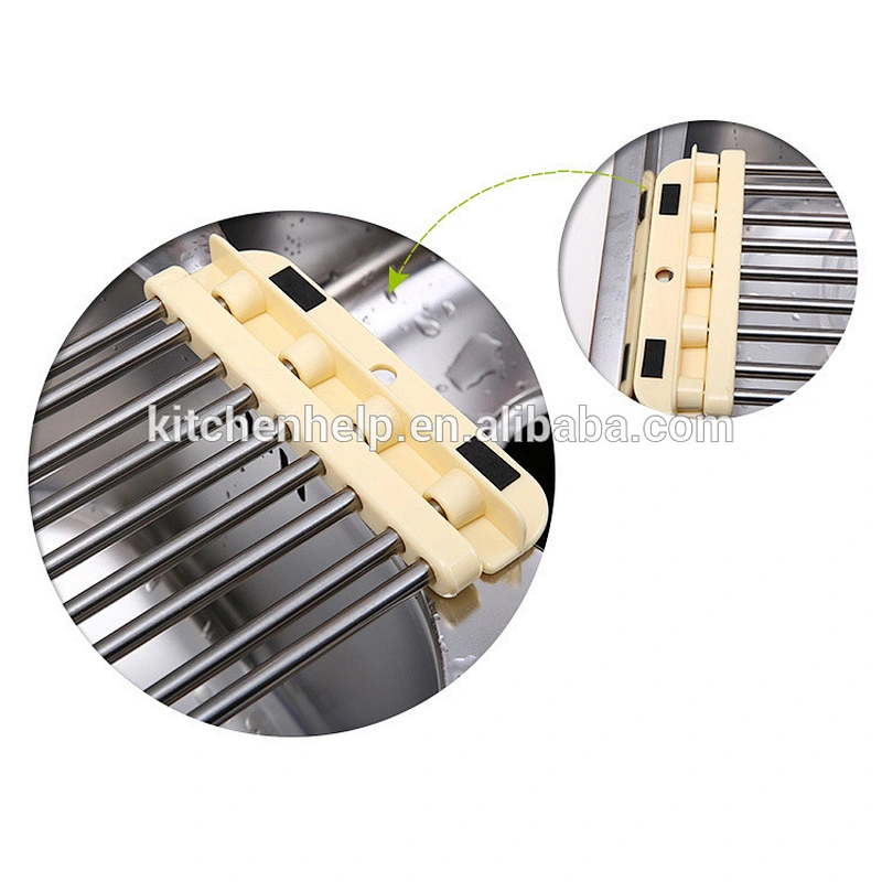 S/S+ABS 17*44*2 Retractable Stainless Steel Kitchen Water Drain Rack