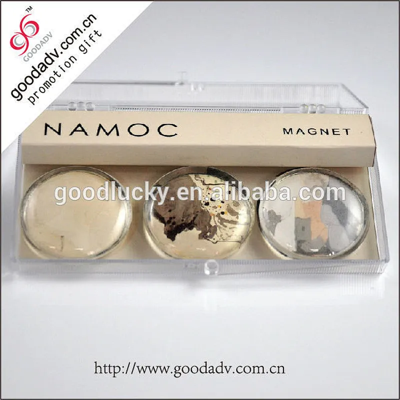 Promotional gifts crystal magnetic sticker glass magnet