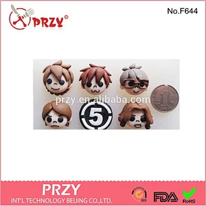 Cartoon head 9 Desin Fondant Silicone Molds