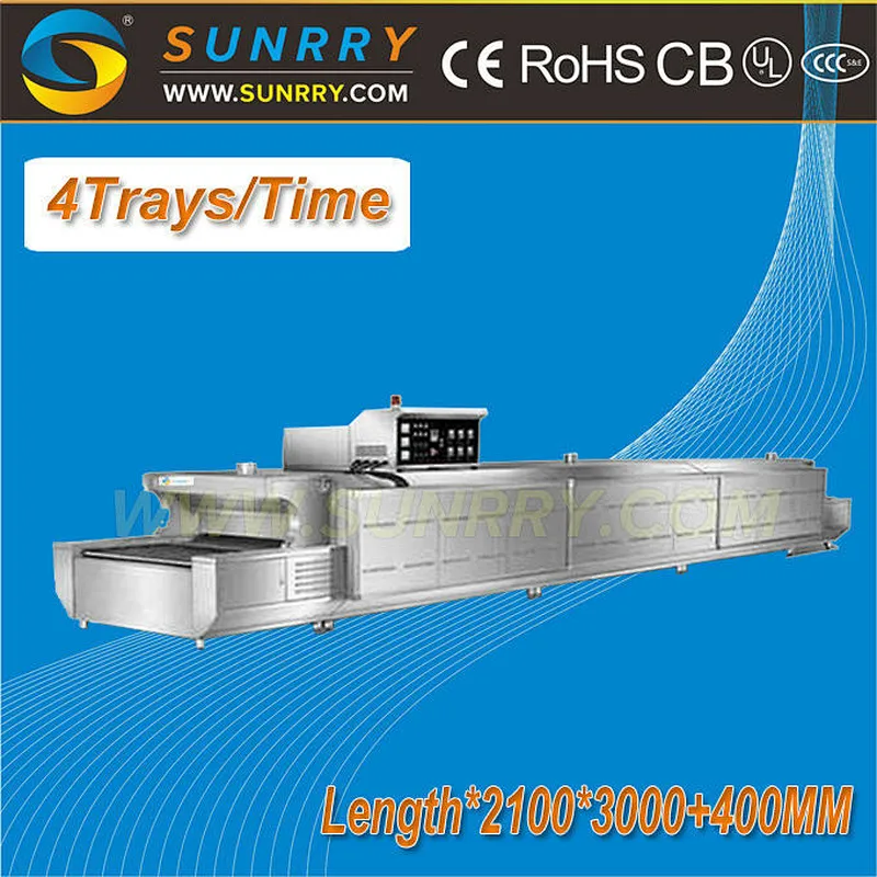 Hot sale electric full automatic industrial commercial production line baking cookies tunnel oven in factory