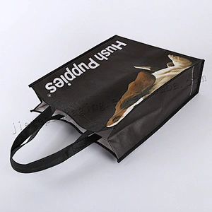 Cheap reusable stand up bopp laminated pp non woven shopping bag for market