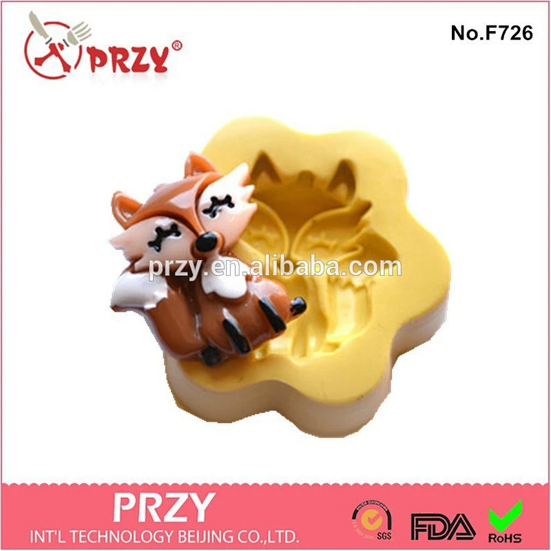 The Little Foxes Shape Silicone Fondant Cake Mold