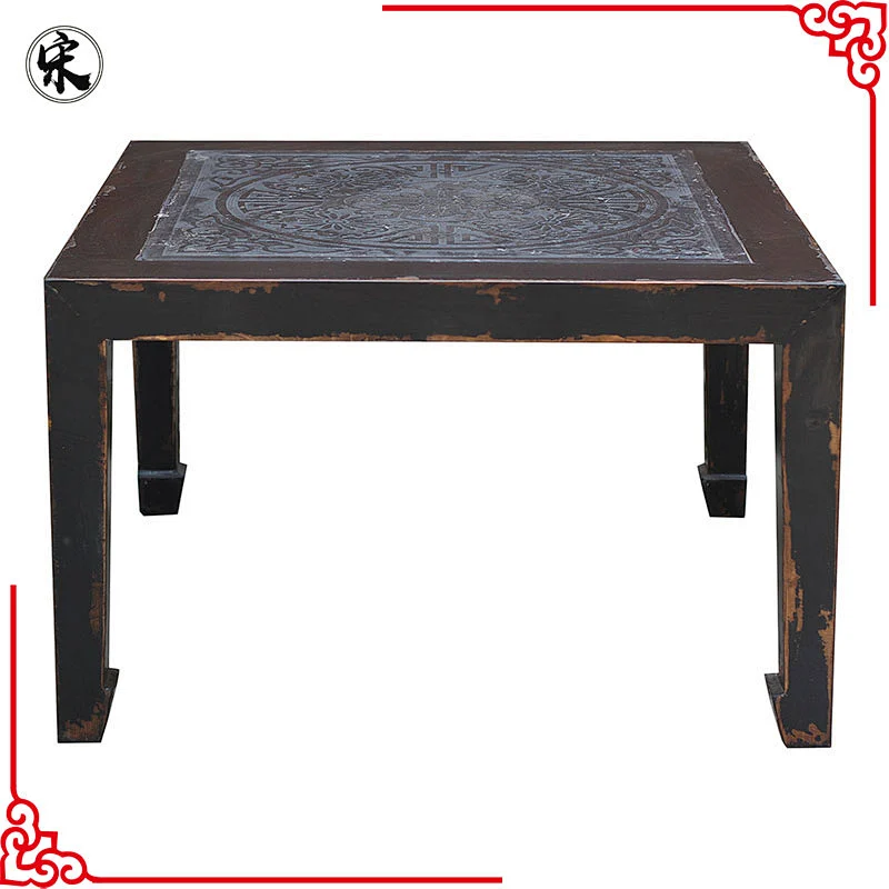 chinese solid wood pine lacquer coffee table furniture