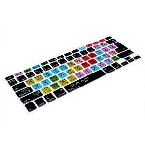 Dropship Custom Waterproof after effects keypad skin Silicone Shortcuts Keyboard Skin For Macbook Air 13'' Cover
