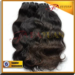 1 to 2years long lasting unprocessed can be dyed Brazilian natural wave hair from Fayuan virgin hair company