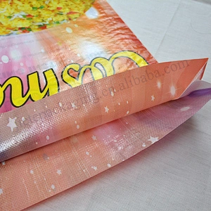 New design printing 50kg plastic bopp laminated pp woven basmati rice packaging bag