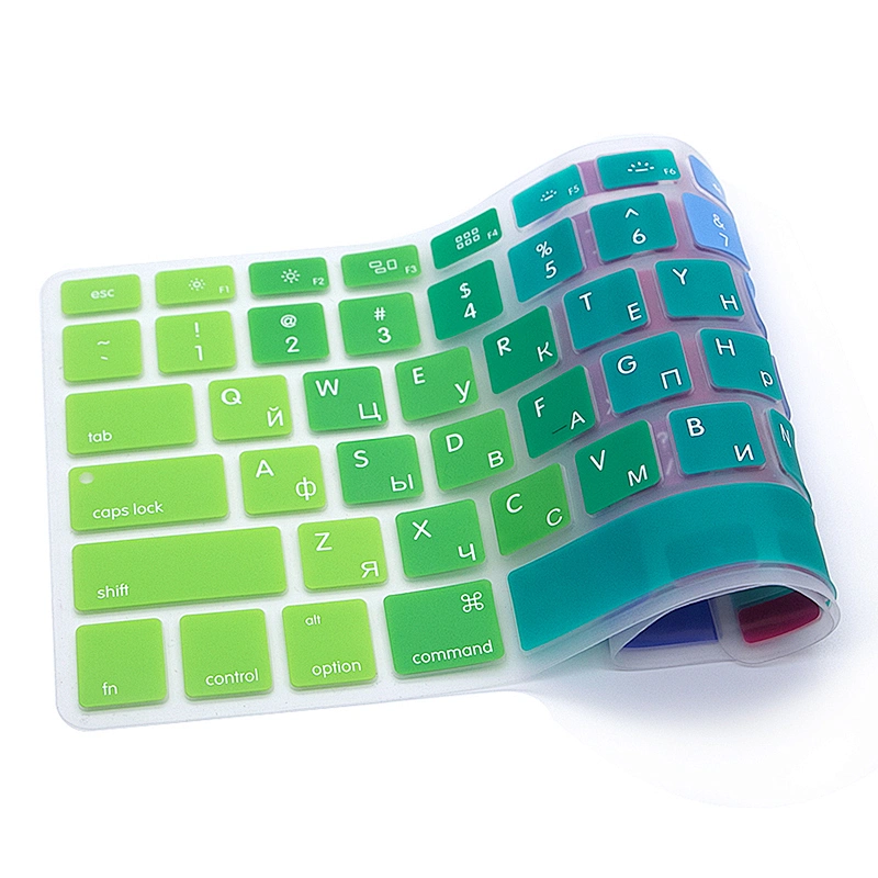 Silicone US Russian Colorful Keyboard Protective Film cover  new for macbook pro retina display 13 inch 15 inch