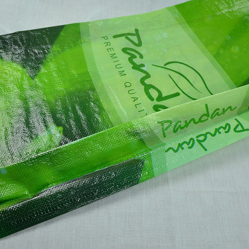 Custom transparent pp woven plastic bags size for packing rice, grain sugar, flour, etc