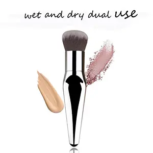 2018 Professional Makeup Brushes private label Cosmetic Foundation Powder Blush Contour Fish Tail single brush