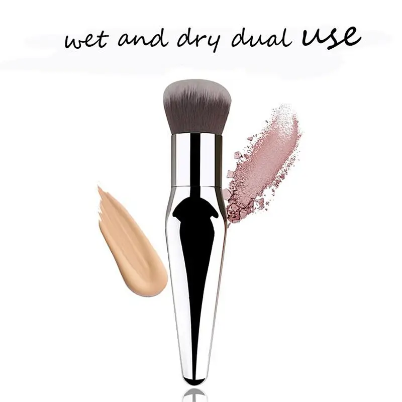 2018 Professional Makeup Brushes private label Cosmetic Foundation Powder Blush Contour Fish Tail single brush
