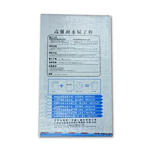 Custom color printing packaging bag for putty powder, tile use