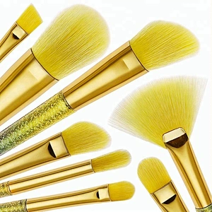 2018 new Glitter customized brushes makeup printed logo 8PCS oem makeup brushes set pretty for sale