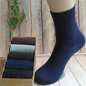 100% cotton warm business man sock-5 pack