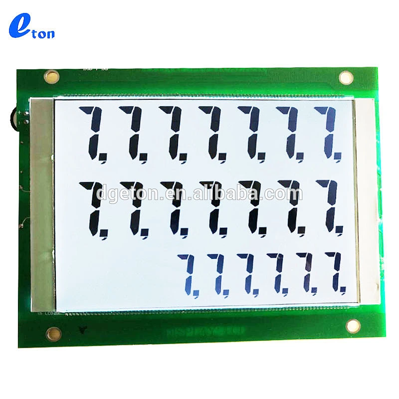 custom size segment 776 LCD screen display for fuel dispenser