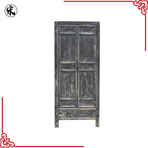 wholesale vintage oriental distressed shabby chic old door new frame bedroom wardrobe furniture