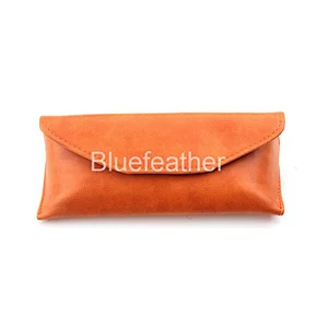 Unisex Style PU Leather Monocolor Sunglasses Case