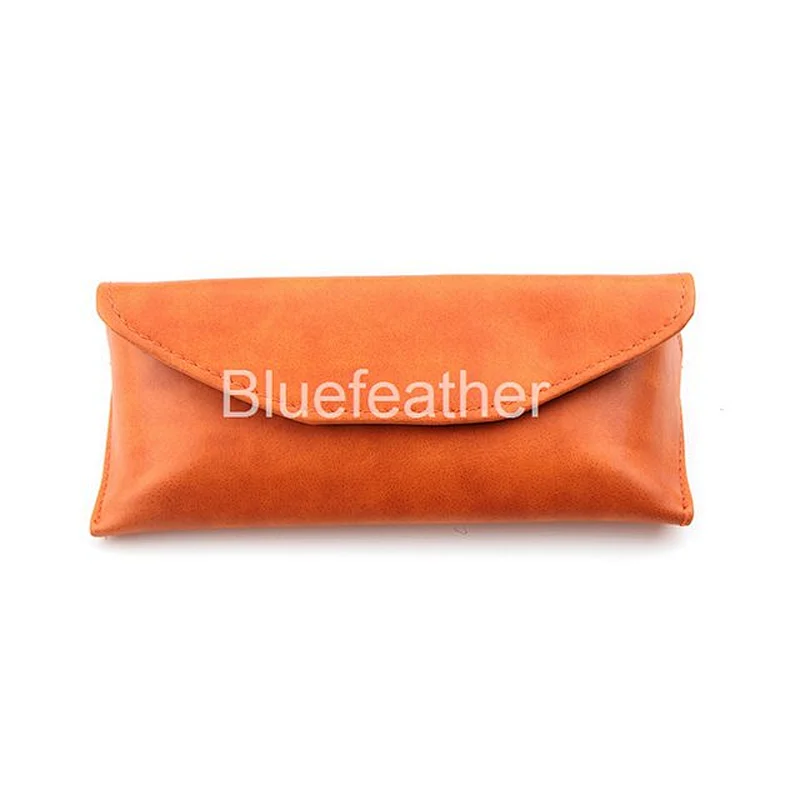 Unisex Style PU Leather Monocolor Sunglasses Case