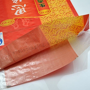 Customized 25kg 100% virgin transparent plastic laminated pp woven basmati rice bag wholesale
