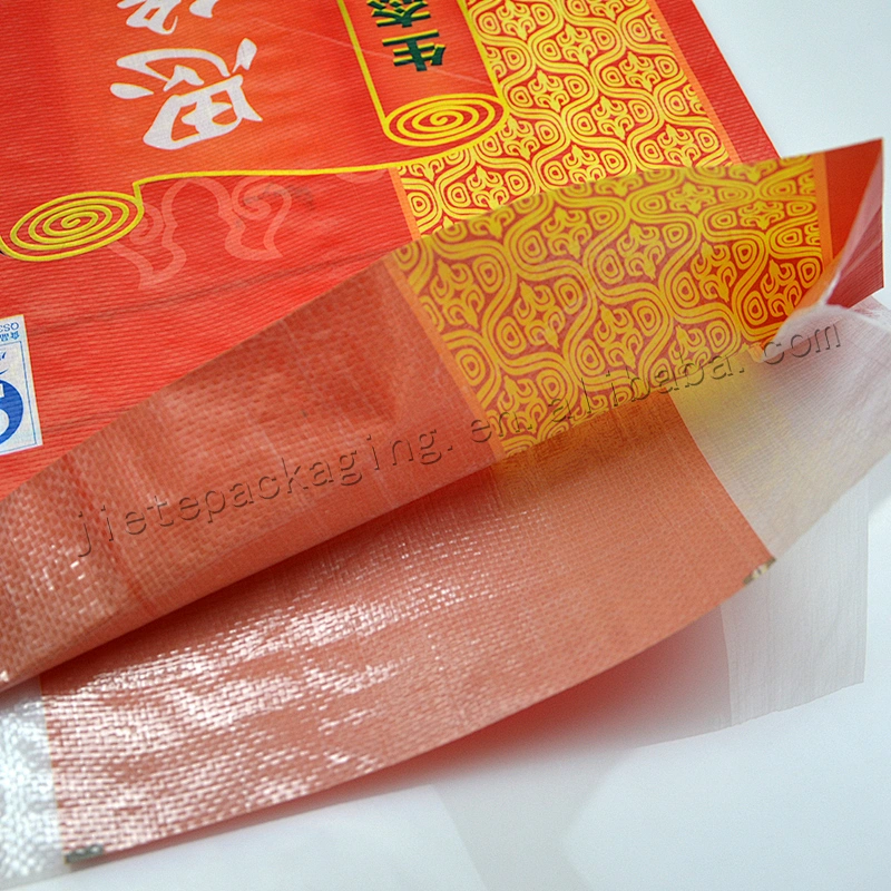 Customized 25kg 100% virgin transparent plastic laminated pp woven basmati rice bag wholesale