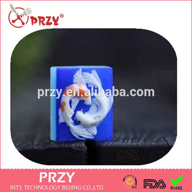2017 PRZY Pisces 9 Bars Tray soap silicone mold Pisces silicone mold soap molds