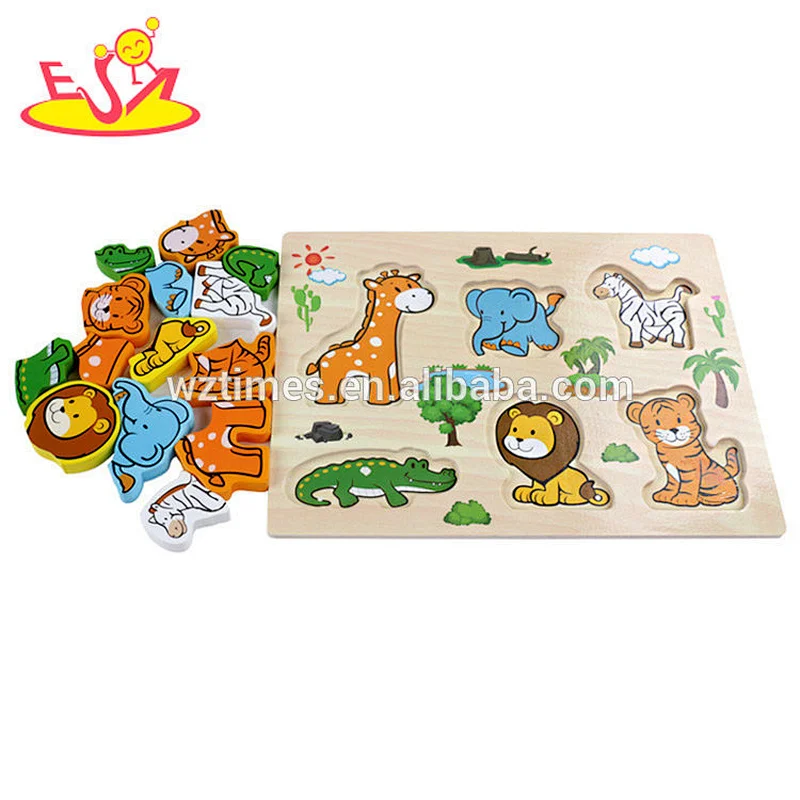 New hottest children educational wooden farm puzzle for sale W14D033