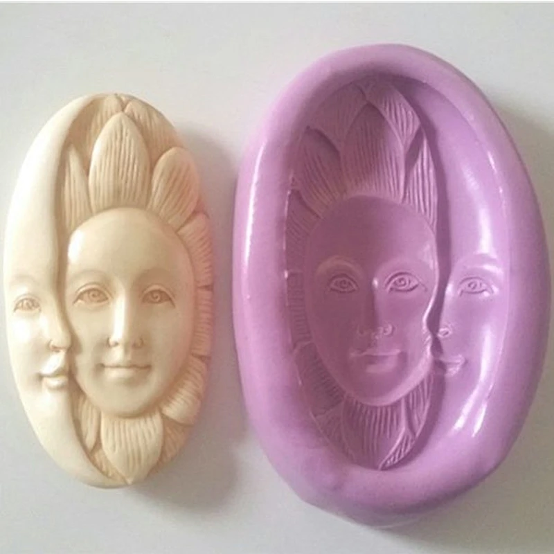 Sun moon series Silicone Mould for cake