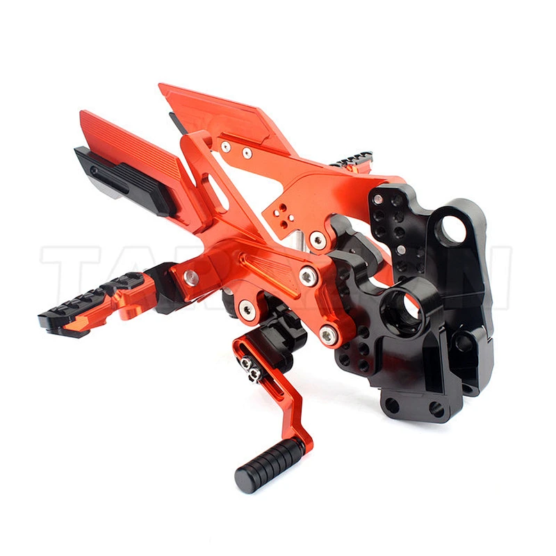 CNC milled motorcycle racing rear set for street bike duke200