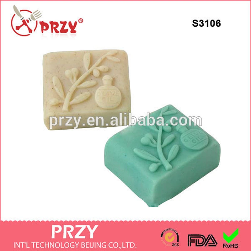 S3106 Olive Oil Silicone Soap Mold handmade soap mold