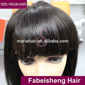 100% virgin human hair front lace wigs and full lace wigs with bangs ,human hair extensions