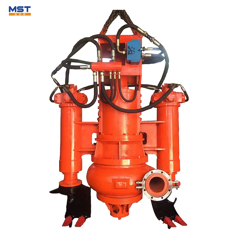 Excavator submersible hydraulic sand slurry dredger pump
